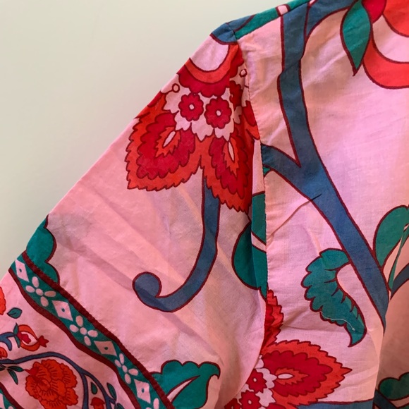 J. Crew V-neck tunic dress in floral block print - Picture 9 of 13